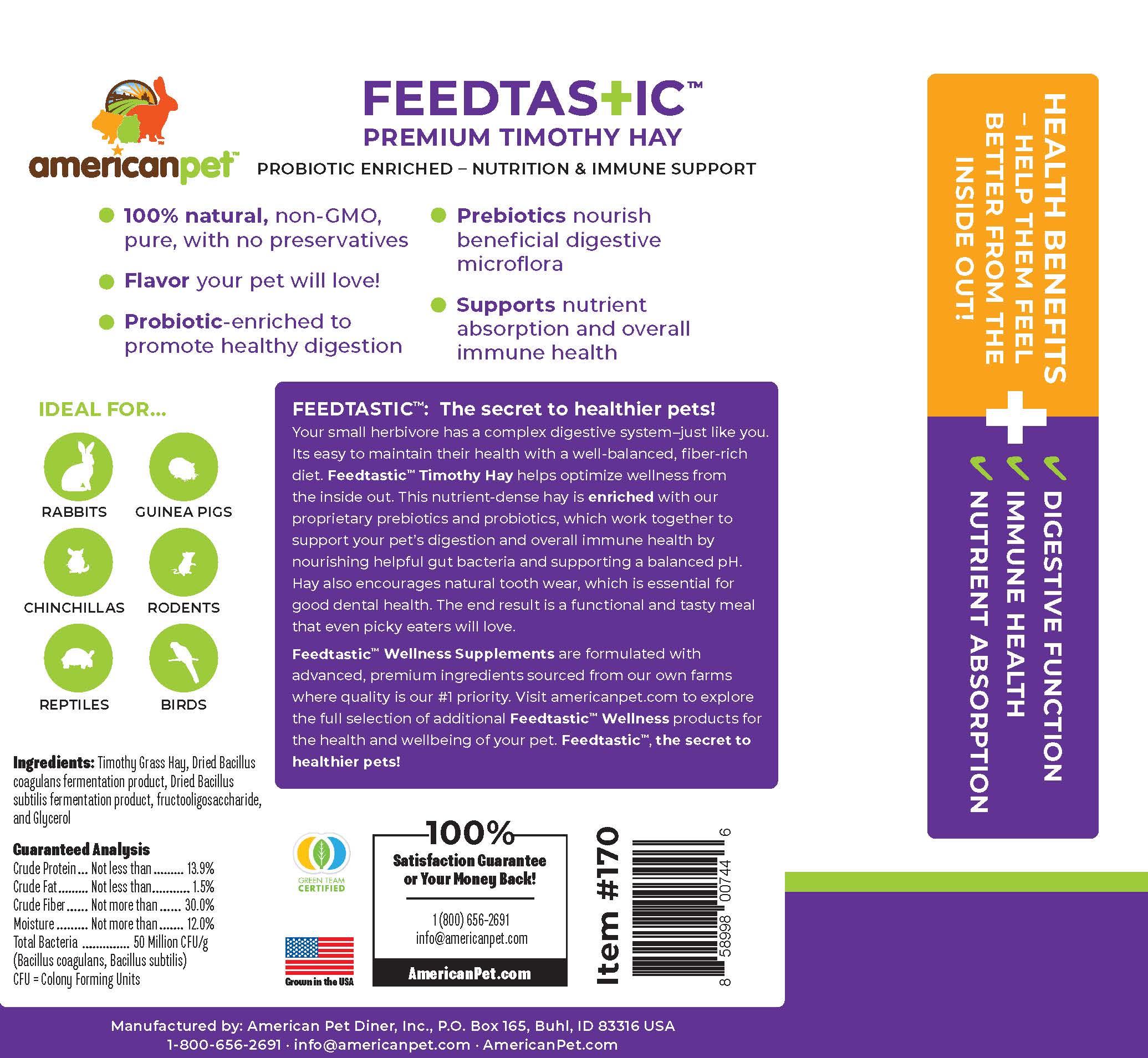 Feedtastic Probiotic Timothy Hay