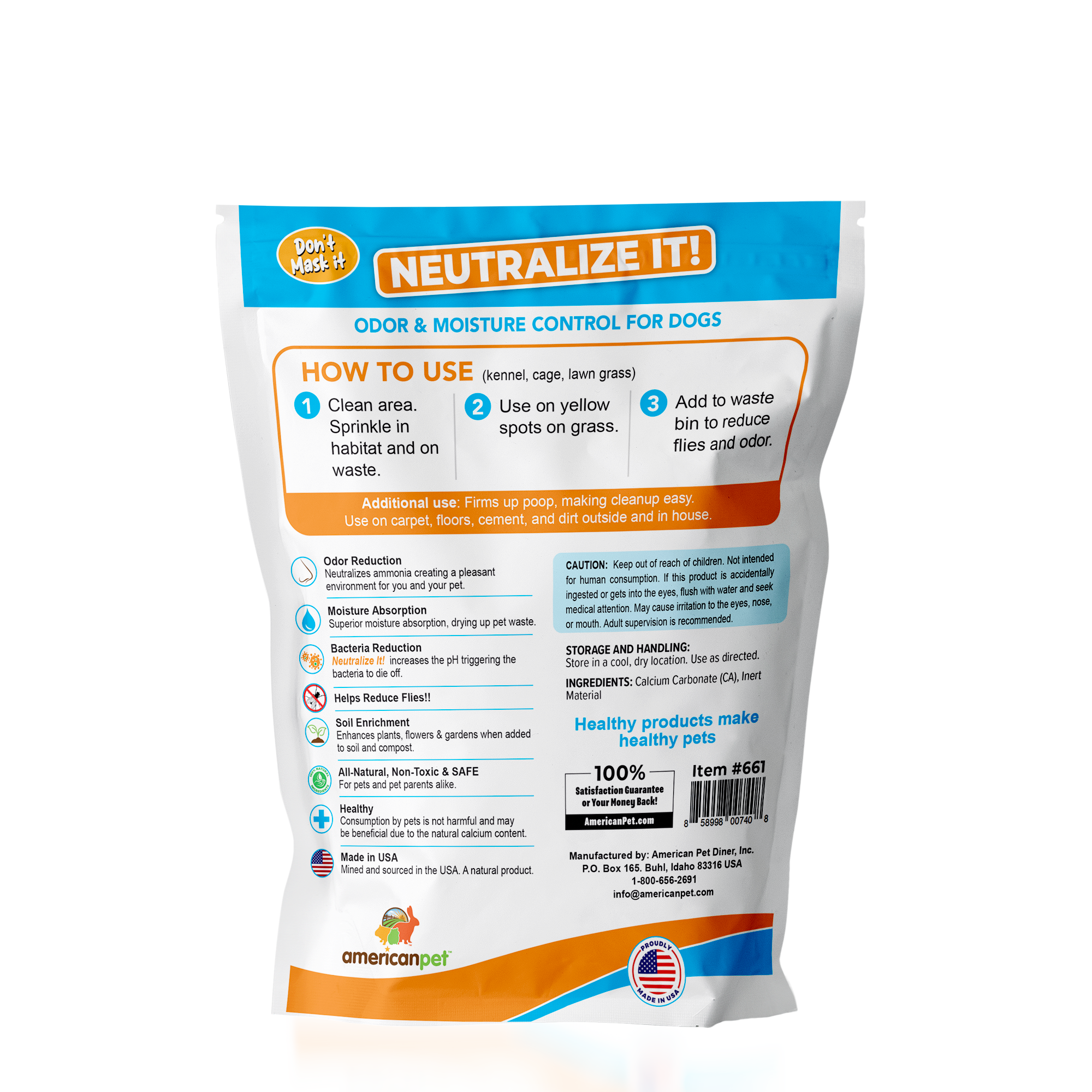 Neutralize It! - Odor and Moisture Control DOG #661