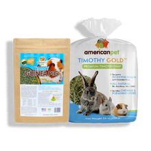 Load image into Gallery viewer, 25% Off Timmy Guinea Pig 3lb and Timothy Gold Hay 5lb Bundle