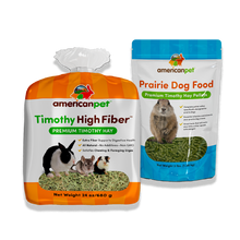 Load image into Gallery viewer, 25% Off Prairie Dog Natural and Timothy High Fiber Hay Bundle