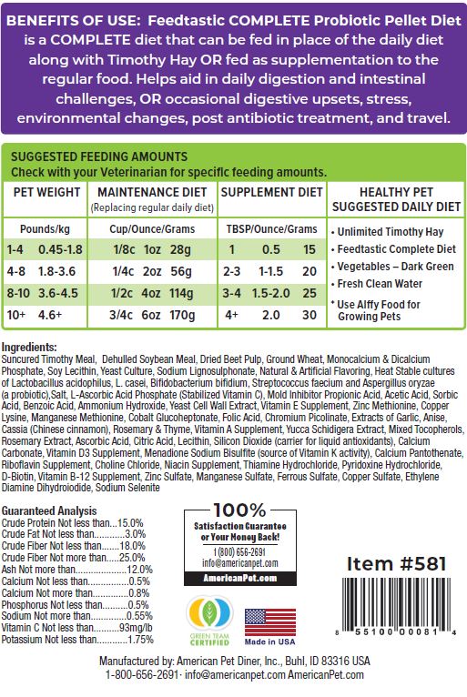Feedtastic Complete Probiotic Pellet Diet