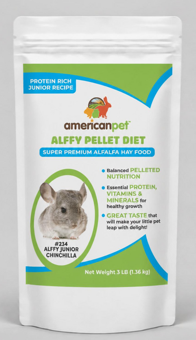 Alffy Chinchilla Diet for Junior & Breeding