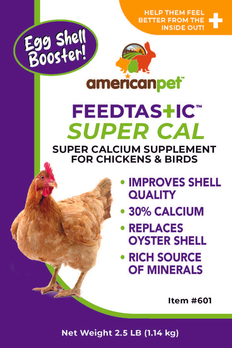 Feedtastic Super Cal - Egg Shell Booster - Calcium Supplement for Chickens & Birds