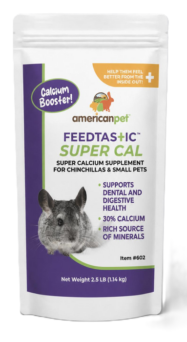 Feedtastic SUPER CAL - Calcium Booster - Calcium Supplement for Chinchilla