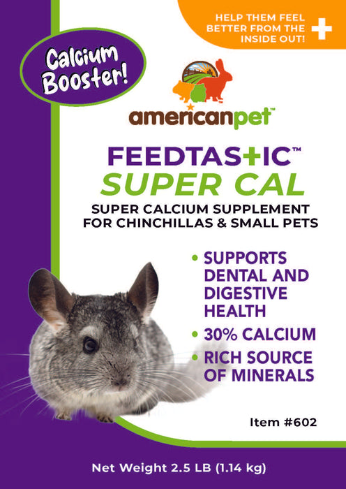 Feedtastic SUPER CAL - Calcium Booster - Calcium Supplement for Chinchilla