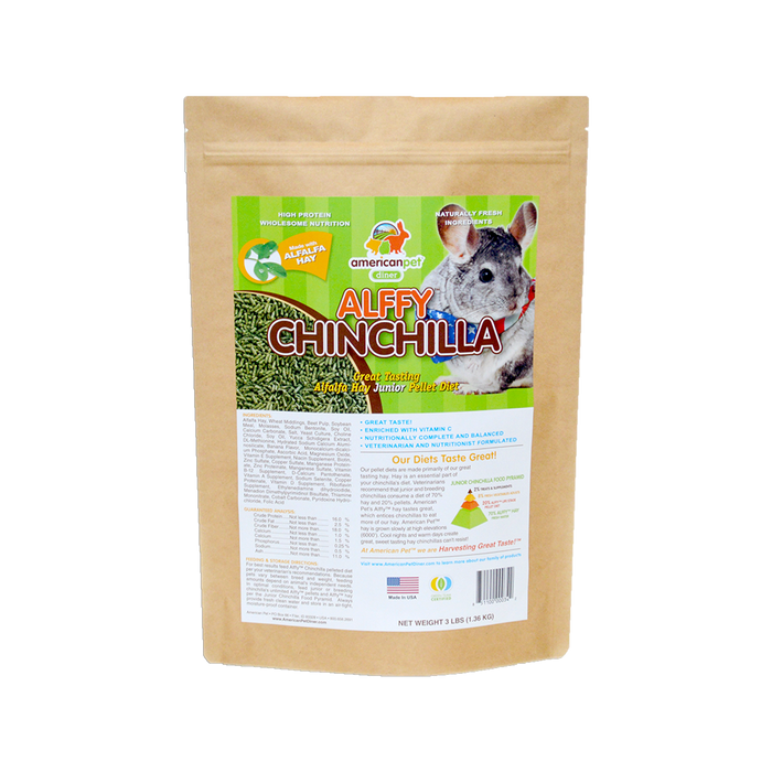 Alffy Chinchilla Diet for Junior & Breeding
