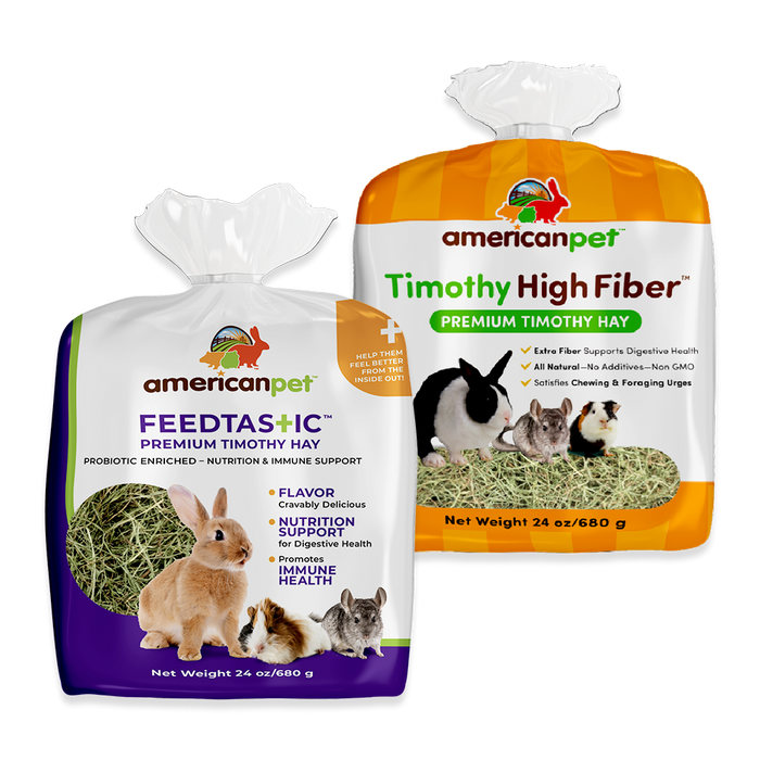 Health Boost - High Fiber 24oz & Feedtastic™ 24oz Timothy hay combo (1) #150 & (1) #170