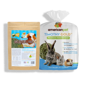 25% Off Timmy Guinea Pig 3lb and Timothy Gold Hay 5lb Bundle
