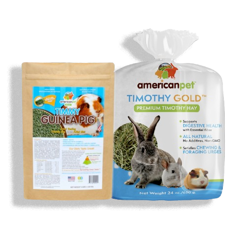 25% Off Timmy Guinea Pig 3lb and Timothy Gold Hay 5lb Bundle