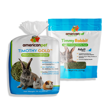 Load image into Gallery viewer, Timmy Rabbit #210 and Timothy Gold Hay #140
