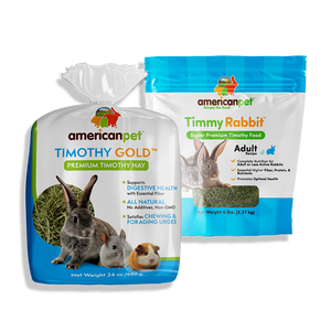 Timmy Rabbit #210 and Timothy Gold Hay #140