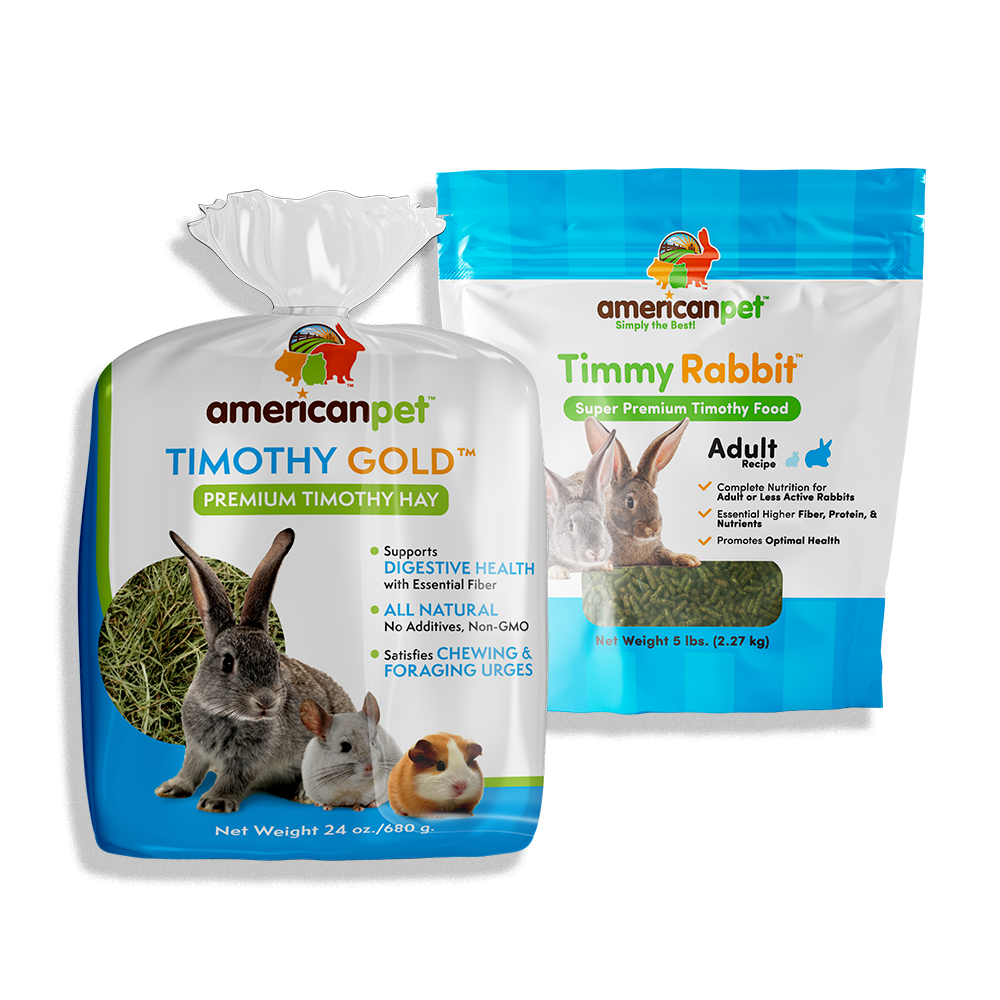 Timmy Rabbit #210 and Timothy Gold Hay #140