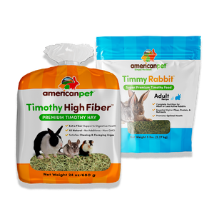 25% Off Timmy Rabbit 5lb and Timothy High Fiber Hay 5lb Bundle