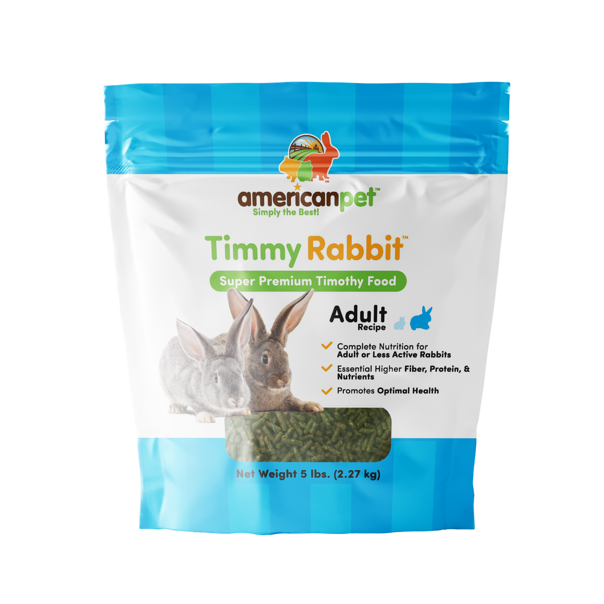 Timmy Rabbit Timmy Rabbit Pellet Food for Adult Rabbits & Small Pets – American Pet ...
